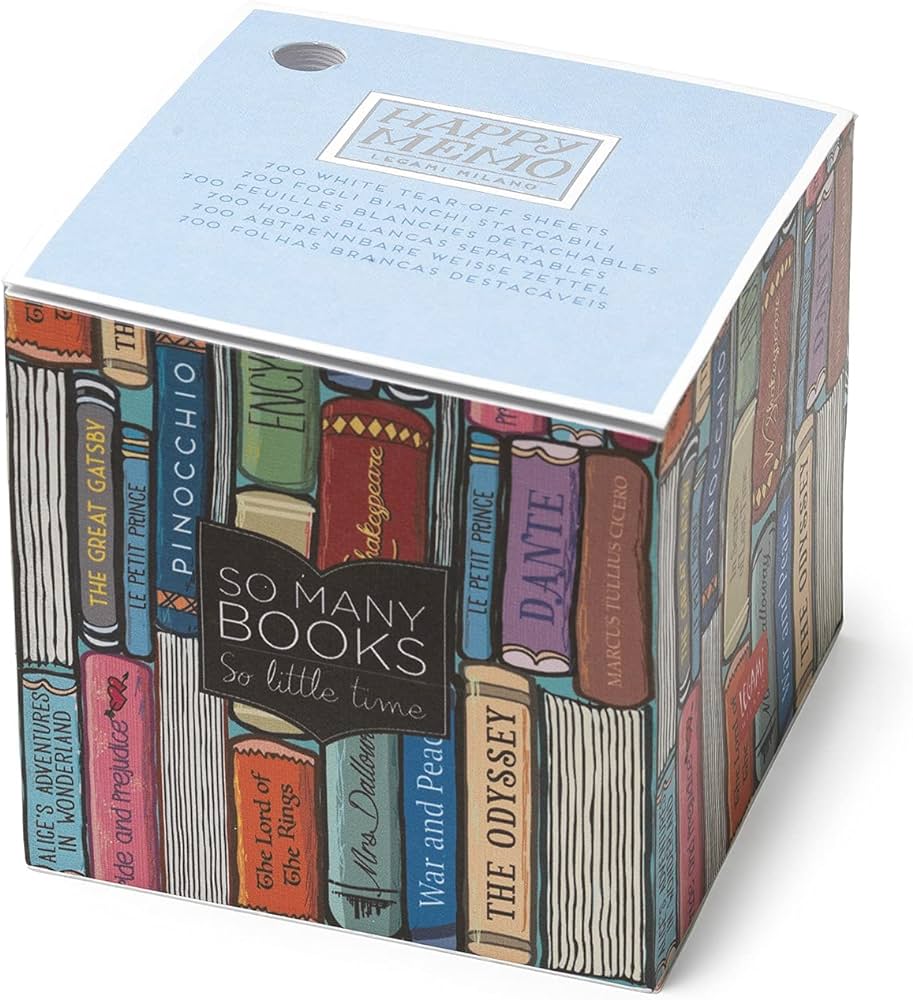 MEMO CUBE - HAPPY MEMO - BOOK LOVER